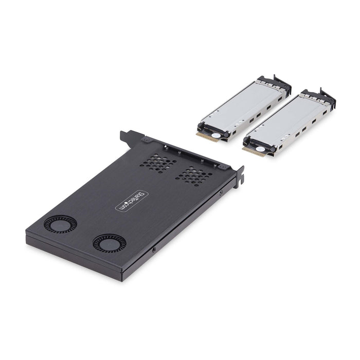 EAN 0065030904650 - StarTech.com 2M2-REMOVABLE-PCIE panel bahía disco duro Placa de bus común o backplane Negro imagen 3
