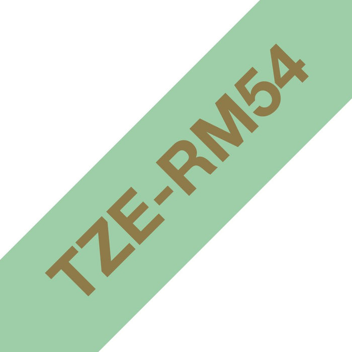 EAN 4977766801966 - Brother TZE-RM54 cinta para impresora de etiquetas Color dorado sobre verde menta imagen 1