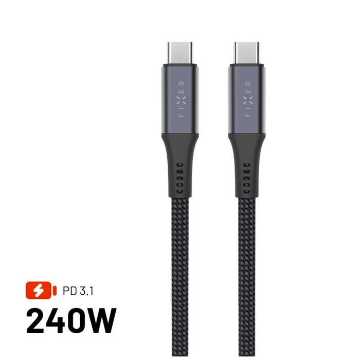 EAN 8591680168675 - FIXED FIXDBP-CC2-GR cable USB USB 2.0 2 m USB C 20 Gbit/s 240 W Gris imagen 1