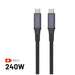 EAN 8591680168675 - FIXED FIXDBP-CC2-GR cable USB USB 2.0 2 m USB C 20 Gbit/s 240 W Gris imagen 1