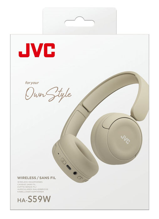 EAN 4975769486357 - JVC HA-S59W Auriculares Inalámbrico y alámbrico Diadema Música/uso diario USB Tipo C Bluetooth Beige imagen 5