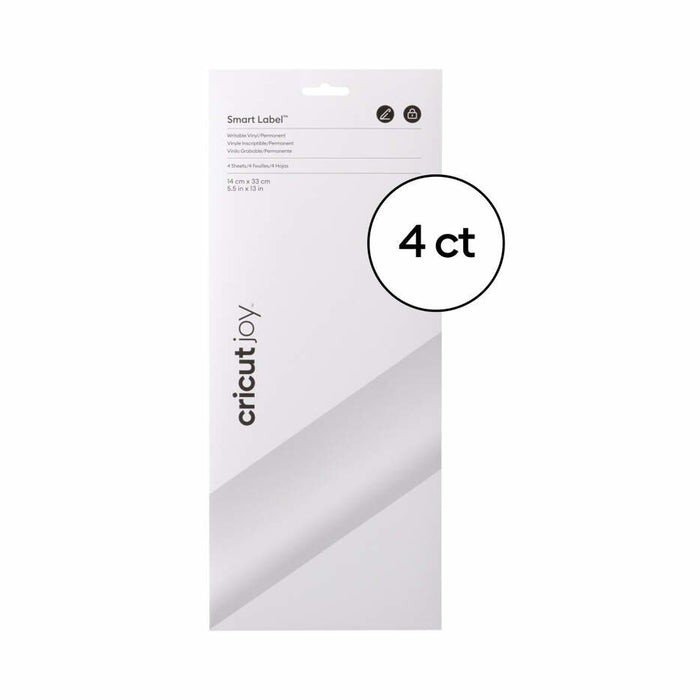 EAN 0093573866517 - Cricut Joy Smart Label Writable etiqueta autoadhesiva Permanente Blanco 4 pieza(s) imagen 1