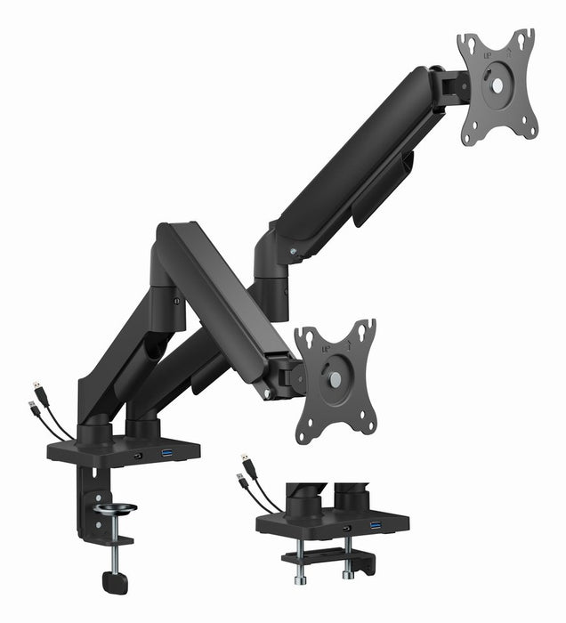 EAN 8716309135368 - Gembird MA-DA2U-01 soporte para monitor 81,3 cm (32") Escritorio Negro imagen 1