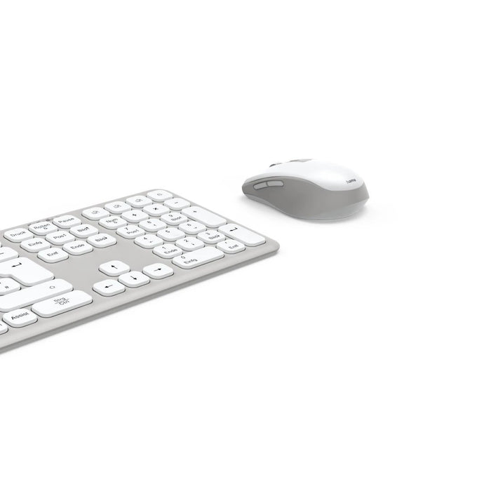 EAN 4047443520487 - Hama WKM-550 teclado Ratón incluido Hogar / Oficina RF Wireless + Bluetooth QWERTZ Alemán Gris, Blanco imagen 7
