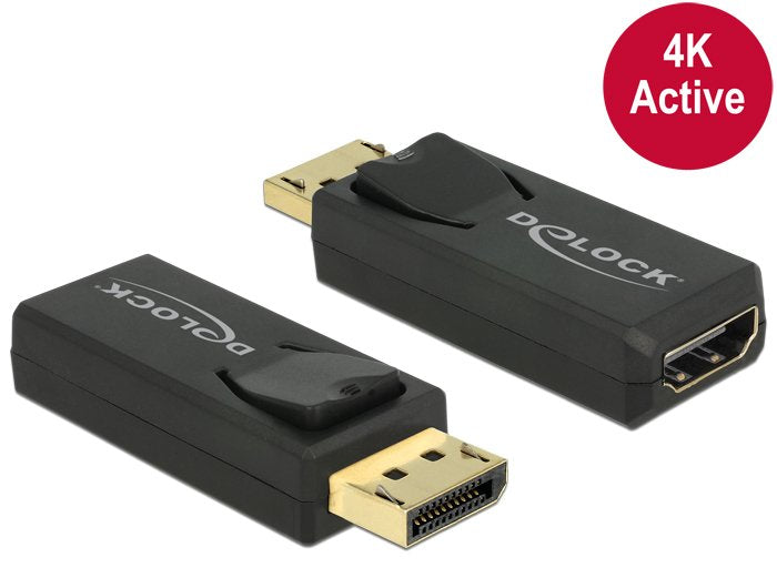 EAN 4043619655731 - DeLOCK 65573 cambiador de género para cable Displayport 1.2 HDMI Negro imagen 1