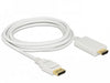 EAN 4043619838196 - DeLOCK 83819 adaptador de cable de vídeo 3 m DisplayPort HDMI Blanco imagen 2