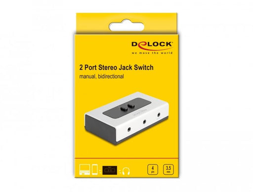 EAN 4043619880614 - DeLOCK 88061 interruptor de sonido Negro, Gris imagen 2