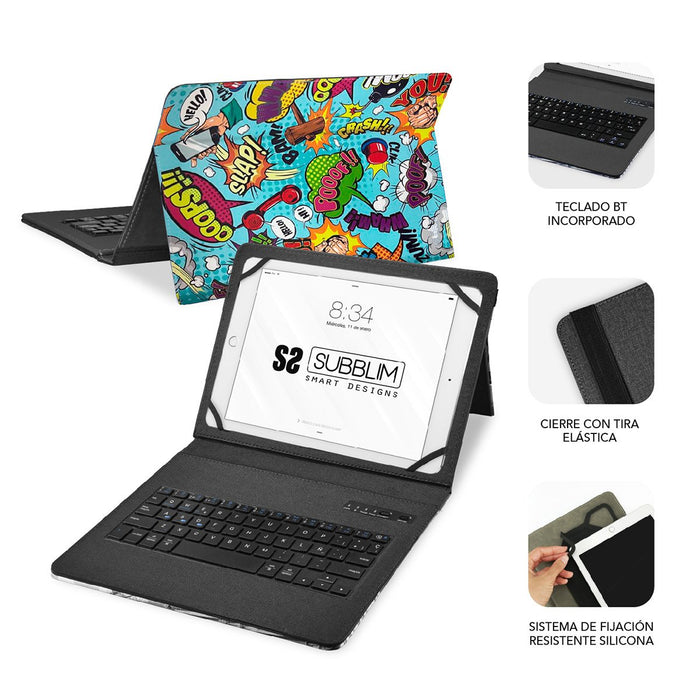EAN 8436586742430 - SUBBLIM SUBKT5-BTTC20 teclado para móvil QWERTY Español Bluetooth Multicolor imagen 3