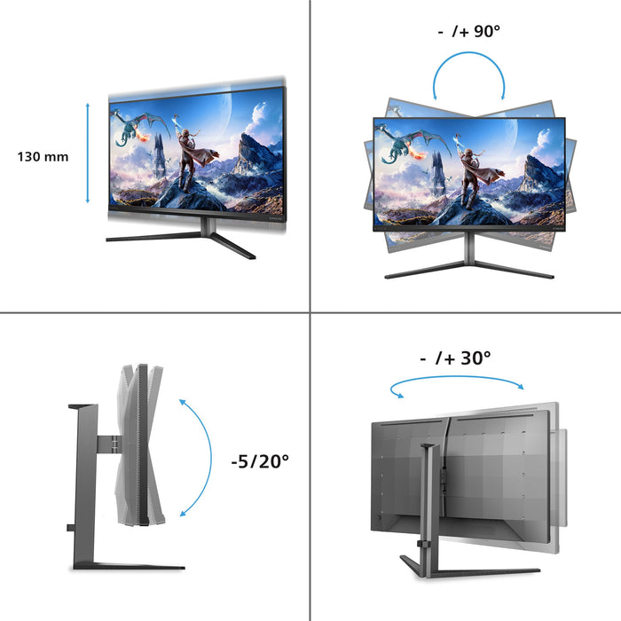 EAN 8712581805951 - Philips Evnia 32M2N6800M/00 pantalla para PC 80 cm (31.5") 3840 x 2160 Pixeles 4K Ultra HD LCD Gris imagen 4