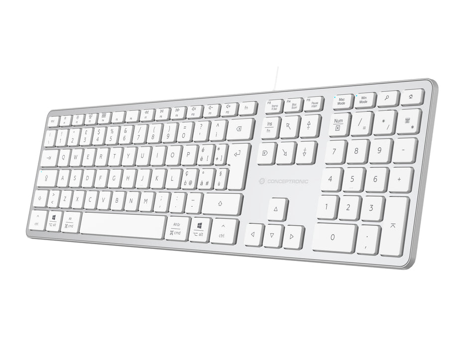 EAN 4015867245392 - Conceptronic KAYNE02WIT teclado Universal USB QWERTY Italiano Blanco imagen 7