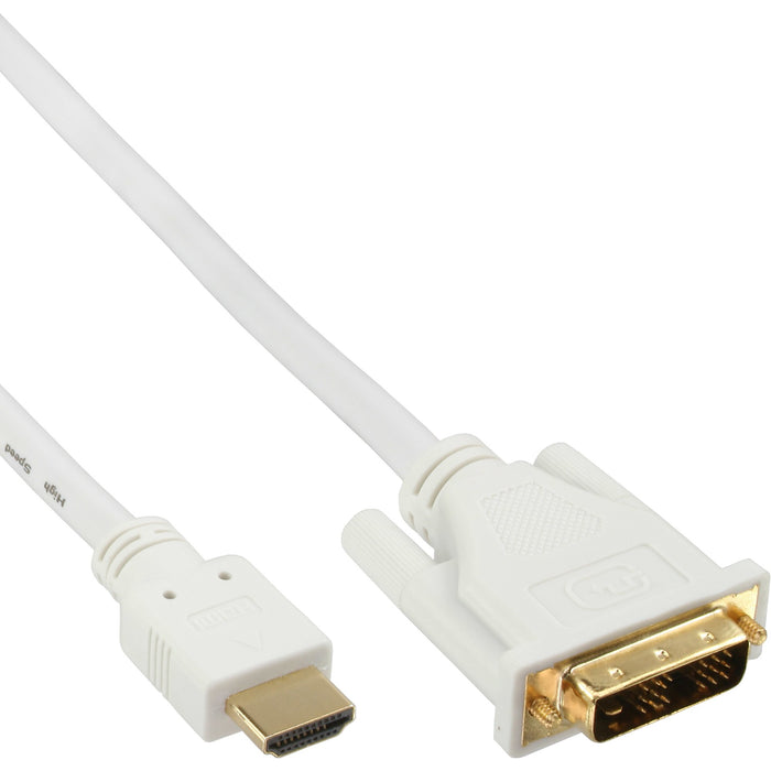 EAN 4043718157457 - InLine 17665U adaptador de cable de vídeo 5 m DVI-D HDMI Blanco imagen 1