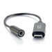 EAN 0757120544265 - C2G 54426 cable de teléfono móvil Negro 0,15 m USB-C 3,5 mm imagen 1