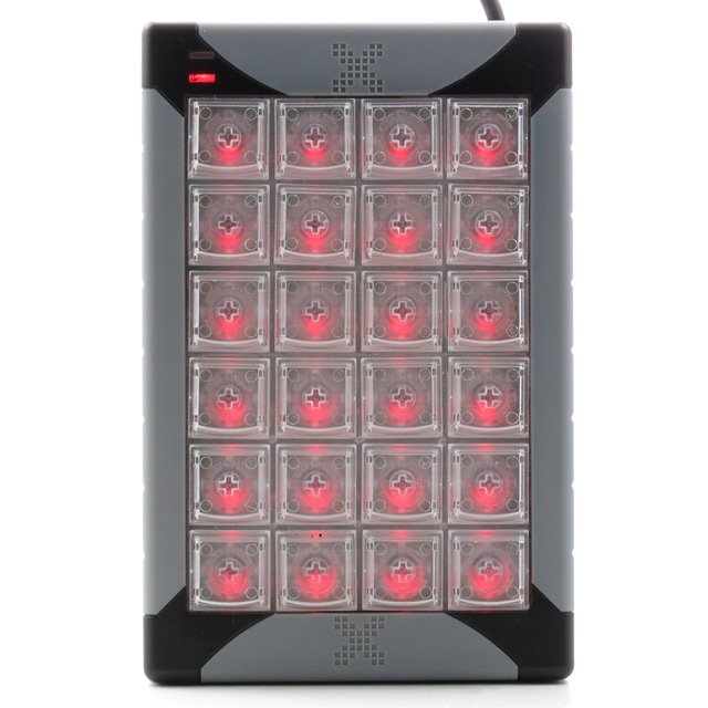 EAN 0703273002404 - P&I Engineering XK-24 teclado USB Negro, Gris imagen 6