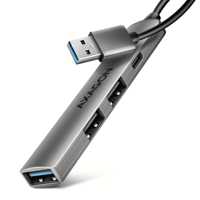 EAN 8595247909329 - Axagon HUB USB HUE-STA, 4x USB ALU STRIP hub, 1x USB-A 5Gbps, 2x USB-A & 1x USB-C 480Mbps, kabel USB-A 12 imagen 1