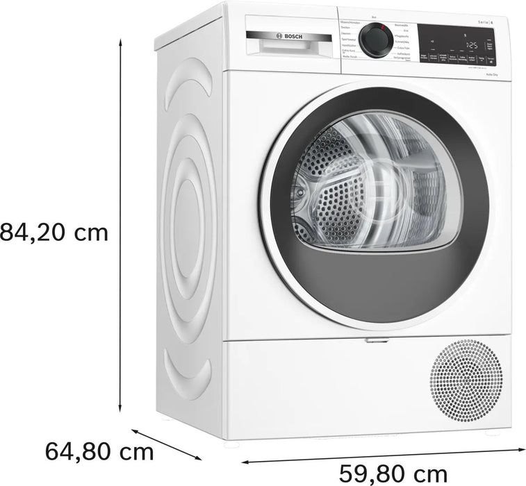 EAN 4242005468942 - Bosch Serie 6 WQG241001 secadora Independiente Carga frontal 9 kg Blanco imagen 5