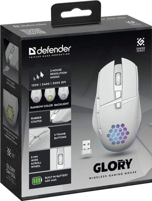 EAN 4745090820508 - Defender GLORY GM-514 ratón Juego mano derecha RF inalámbrico Óptico 3200 DPI imagen 9