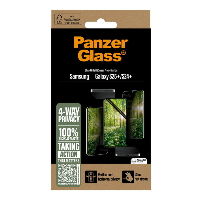 EAN 5715685017186 - PanzerGlass ® ECO MATRIX 4-way Privacy Screen Protector Samsung Galaxy S25+ | S24+ | Ultra-Wide Fit Prote imagen 3