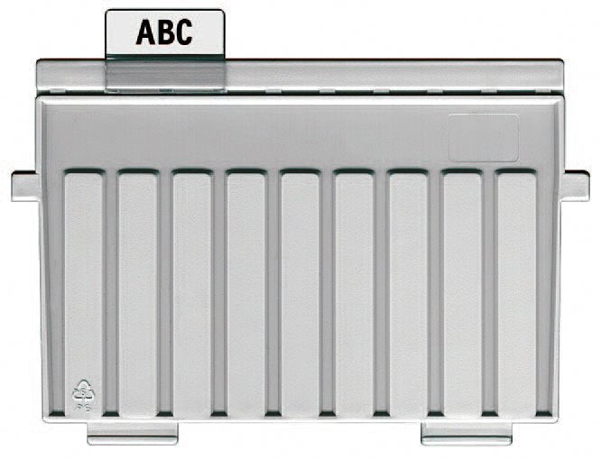 EAN 4012473900103 - HAN 9001 lengüeta de índice Separador en blanco con pestaña PVC Transparente imagen 1