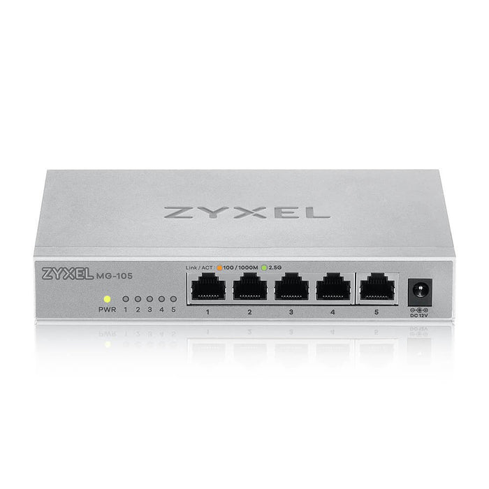 EAN 4718937620203 - Zyxel MG-105 No administrado 2.5G Ethernet (100/1000/2500) Acero imagen 2