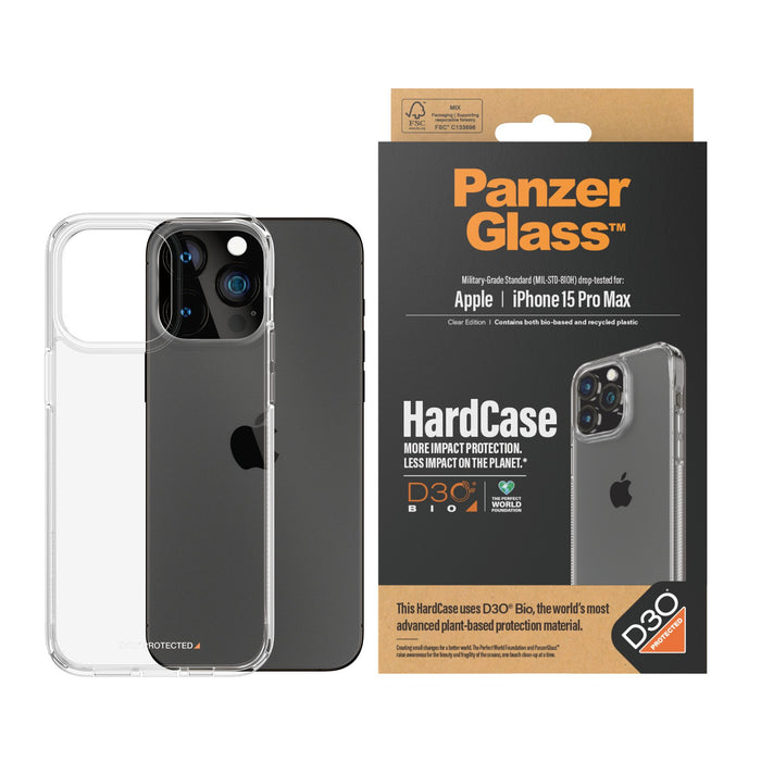 EAN 5711724011757 - PanzerGlass ® HardCase Transparent w. D3O® iPhone 15 Pro Max funda para teléfono móvil Transparente imagen 2