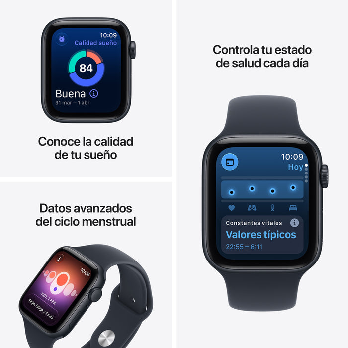 EAN 195951259772 - Apple Watch SE (3nd generation) OLED Digital 368 x 448 Pixeles Pantalla táctil Marina Wifi GPS (satélite) imagen 3