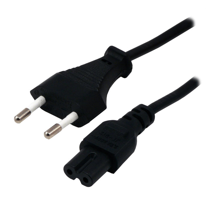 EAN 3700224737801 - MCL Power Cord Portable Black 5.0m Negro 5 m Enchufe tipo C C7 acoplador imagen 1