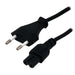 EAN 3700224737801 - MCL Power Cord Portable Black 5.0m Negro 5 m Enchufe tipo C C7 acoplador imagen 1