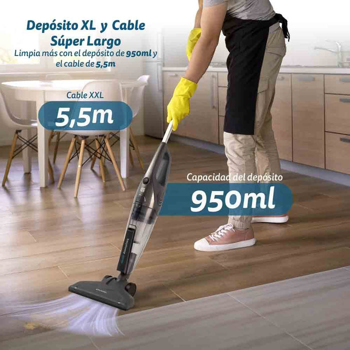 EAN 8426156018355 - Grunkel ASP-EASY aspiradora de pie y escoba eléctrica Aspiradora escoba Corriente alterna Secar HEPA Sin  imagen 5