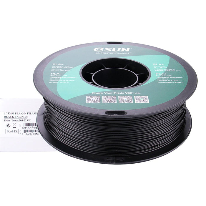 EAN 6922572219021 - eSUN PLA+175B1 material de impresión 3d Ácido poliláctico plus (PLA+) Negro 1 kg imagen 9