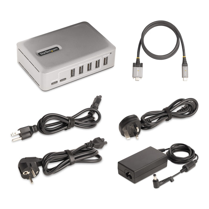 EAN 0065030899086 - StarTech.com 10G5A2CS-USB-C-HUB hub de interfaz USB 3.2 Gen 2 (3.1 Gen 2) Type-C 10000 Mbit/s Plata imagen 7