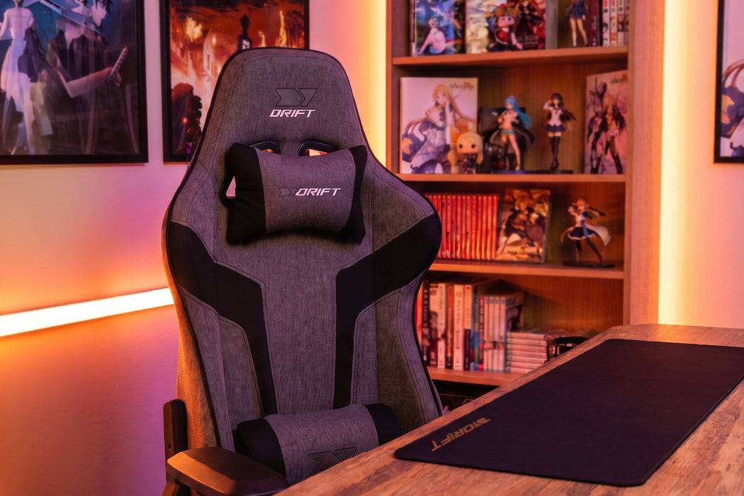EAN 8436587976605 - DRIFT DR90XXL silla para videojuegos Silla para videojuegos de PC Asiento acolchado Gris, Negro imagen 9