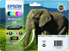 EAN 8715946519227 - Epson Elephant C13T24284010 cartucho de tinta 1 pieza(s) Original Negro, Cian, Cian claro, Magenta claro, imagen 2