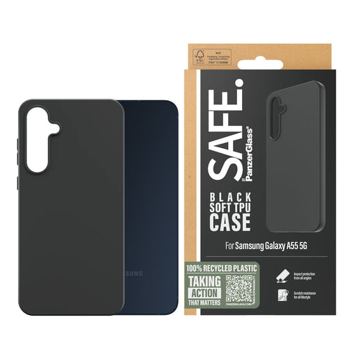 EAN 5711724956935 - PanzerGlass SAFE. by ® TPU Case Samsung Galaxy A55 5G | Black funda para teléfono móvil Negro imagen 2