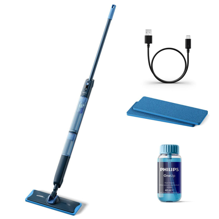 EAN 8720389035951 - Philips XV5113/11 aspiradora de pie y escoba eléctrica Mopa eléctrica Batería Húmedo Sin bolsa Azul 2 Ah imagen 1