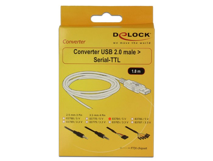 EAN 4043619837847 - DeLOCK 1.8m USB2.0-A/TTL 6-p cable USB 1,8 m USB A Negro imagen 3