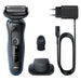 EAN 4210201432630 - Braun Series 5 51-B1200S Máquina de afeitar de láminas Recortadora Azul imagen 1