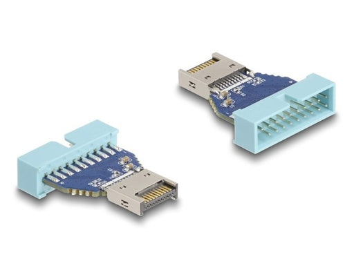 EAN 4043619671304 - DeLOCK 67130 cambiador de género para cable 19 pin USB USB Type-E Azul imagen 1