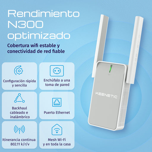 EAN 4897082922063 - Keenetic Buddy 4 (KN-3211) Repetidor de red Blanco, Gris 100 Mbit/s imagen 2