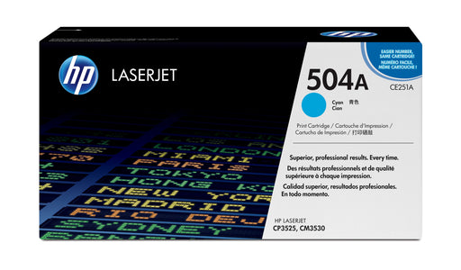EAN 0883585595709 - HP 504A Cyan Original LaserJet Toner Cartridge cartucho de tóner 1 pieza(s) imagen 1