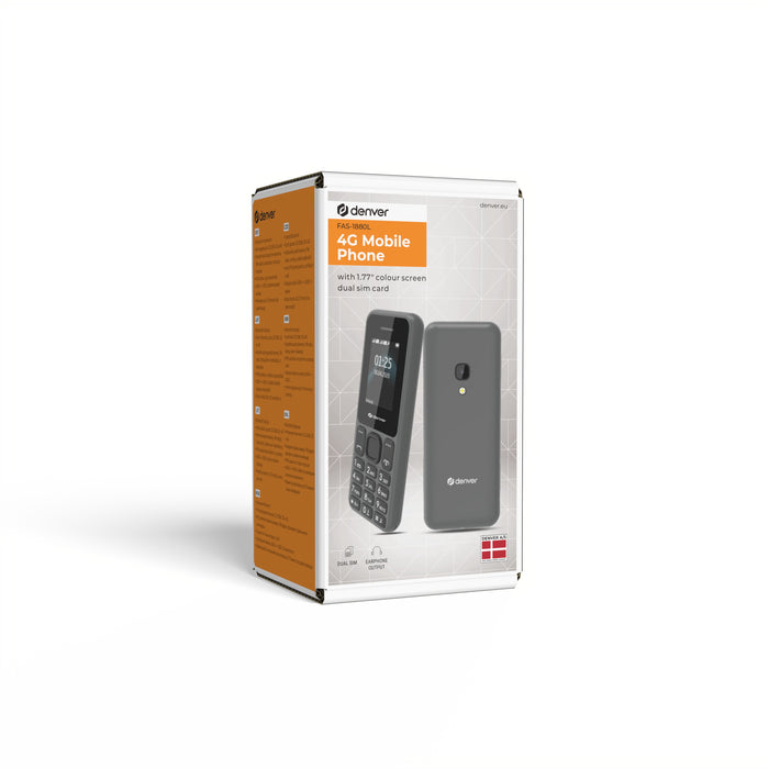 EAN 5706751090899 - Denver FAS-1880L smartphones 4,5 cm (1.77") USB tipo A 800 mAh Negro imagen 13