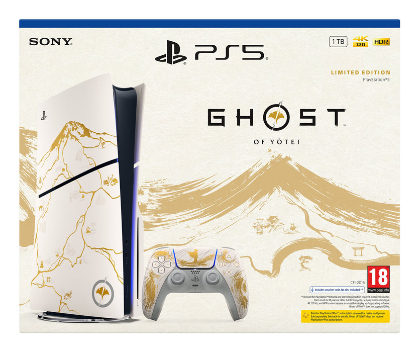 EAN 0711719599463 - Sony PlayStation 5 - Ghost of Yotei Gold Limited Edition 1 TB Wifi Negro, Blanco imagen 6