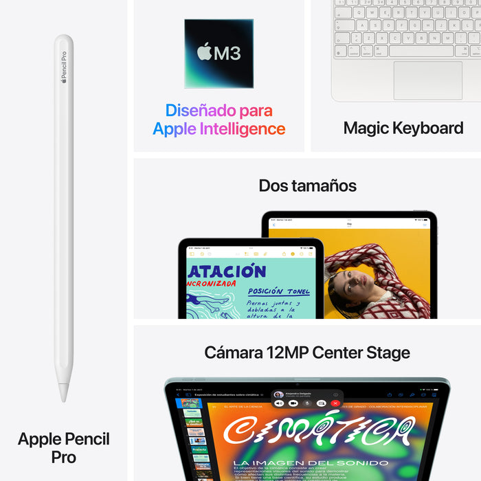 EAN 0195949964138 - Apple iPad Air 5G Apple M TD-LTE & FDD-LTE 128 GB 33 cm (13") 8 GB Wi-Fi 6E (802.11ax) iPadOS 18 Azul imagen 9
