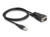 EAN 4043619642229 - DeLOCK 64222 cambiador de género para cable USB 2.0 Type-A serial RS-232 DB9 Negro imagen 2