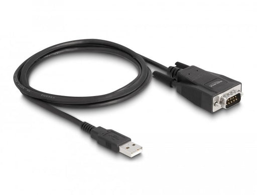 EAN 4043619642229 - DeLOCK 64222 cambiador de género para cable USB 2.0 Type-A serial RS-232 DB9 Negro imagen 2