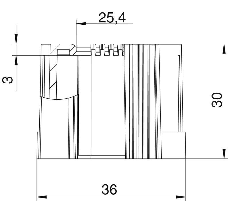 EAN 4012196332274 - Obo Bettermann 2047855 tapón para tubo 3,2 cm Gris claro Polietileno imagen 2