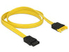 EAN 4043619839506 - DeLOCK 0.7m 2xSATAIII cable de SATA 0,7 m SATA 7-pin Negro, Amarillo imagen 2