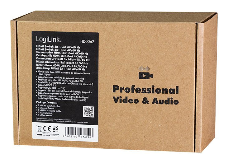 EAN 4052792074796 - LogiLink HD0062 interruptor de video HDMI imagen 7