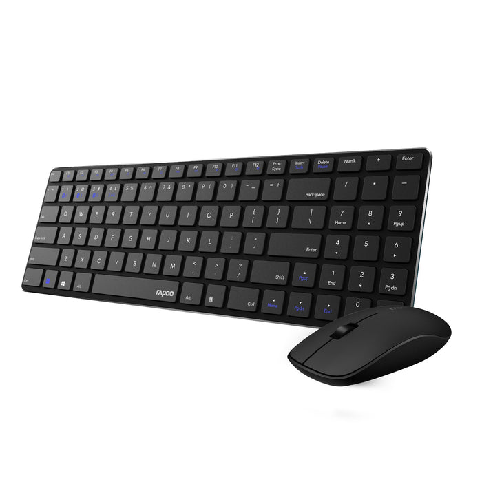 EAN 6940056194145 - Rapoo 9300M teclado Ratón incluido Hogar USB + RF Wireless + Bluetooth QWERTY Negro imagen 2
