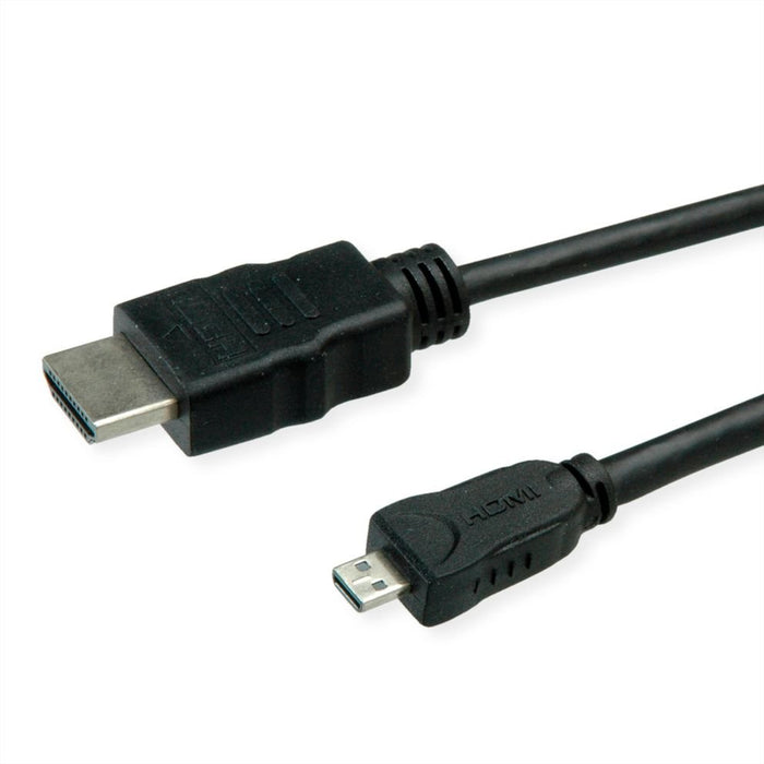 EAN 7630049619692 - ROLINE 11445581 cable HDMI 2 m HDMI tipo A (Estándar) HDMI tipo D (Micro) Negro imagen 3
