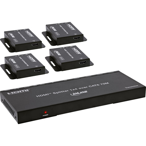 EAN 4043718348756 - InLine 57886B extensor audio/video Transmisor y receptor de señales AV Negro imagen 1